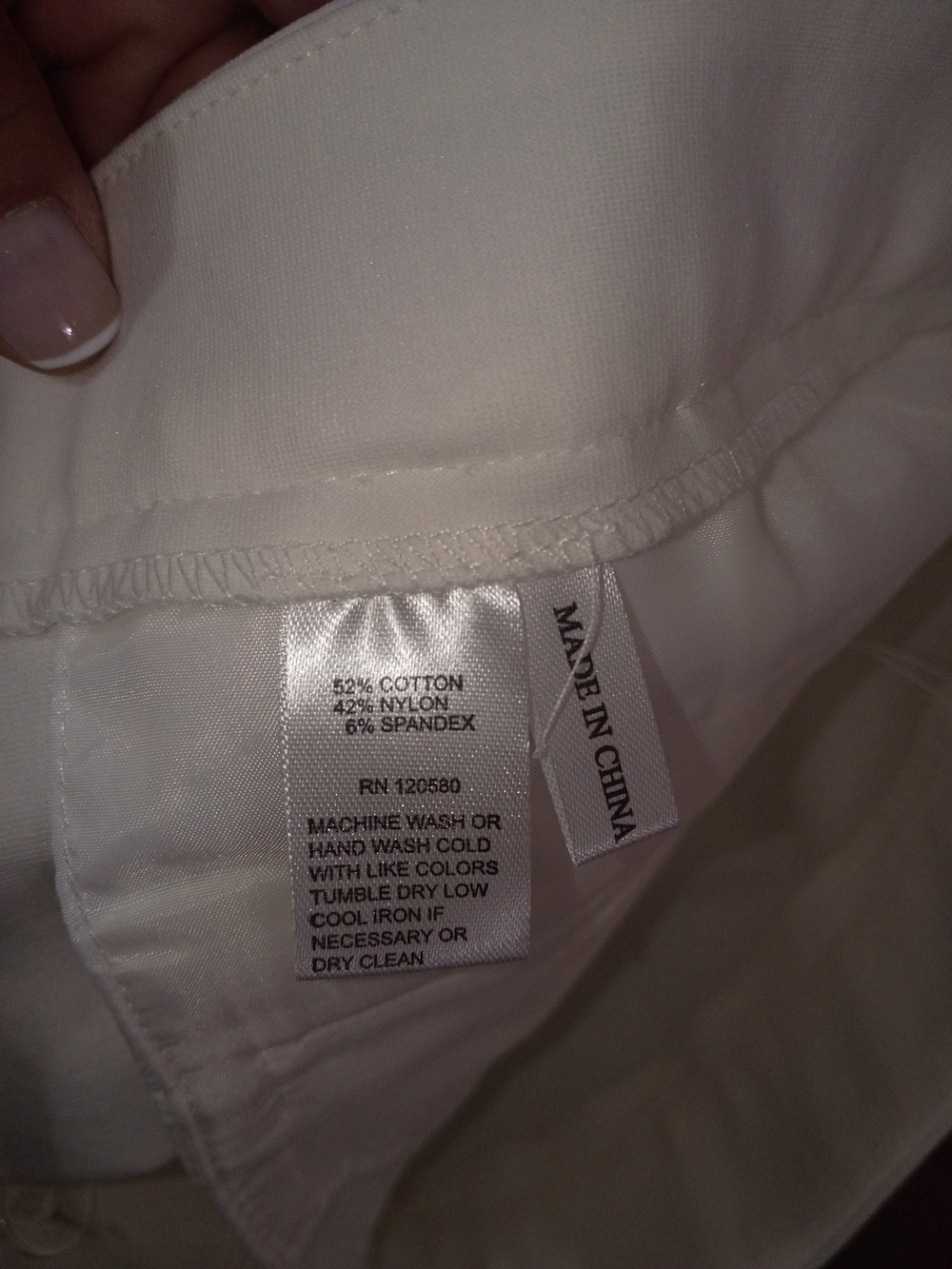 Amanda & Chelsea Off-White Straight-Leg Dress Trousers - Picture 8 of 8